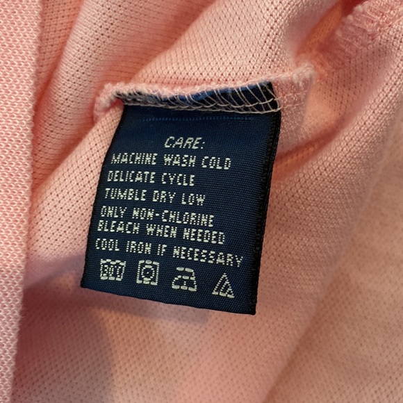 Pink Ralph Lauren blue label junior polo size medium - Picture 4 of 5